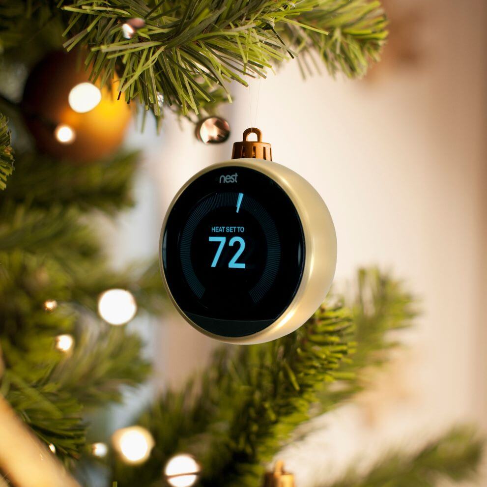 smart thermostat christmas tree ornament_sq